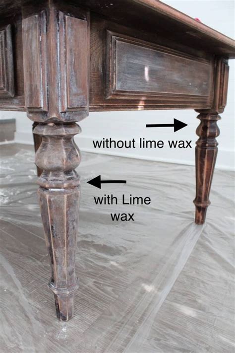 Mystic oak large rectangle composite coffee table with lift top. Lime Washed Coffee Table Makeover with Liming Wax | Coffee ...