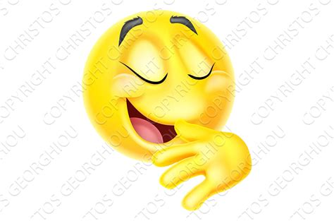 Proud Pleased Emoticon Emoji Face People Illustrations ~ Creative Market