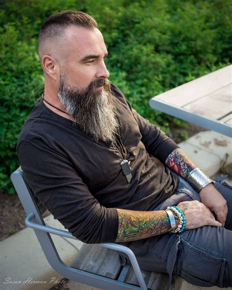 This viking beard style is only for those brave enough to try it. Pin by TiffiniRenee on My Pretend Husbands (With images ...