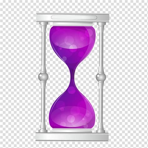 Hourglass Clock Creativity Time Purple Creative Hourglass Transparent