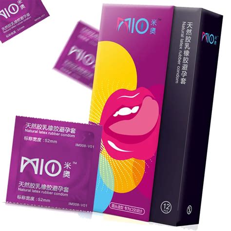MIO 24PCS Fruit Flavor Original Round Head Oral Sex Condoms For Men