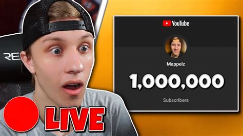 Hitting 1 Million Subscribers Live Youtube