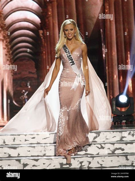 Miss Mississippi USA Haley Sowers On Stage During The 2016 MISS USA