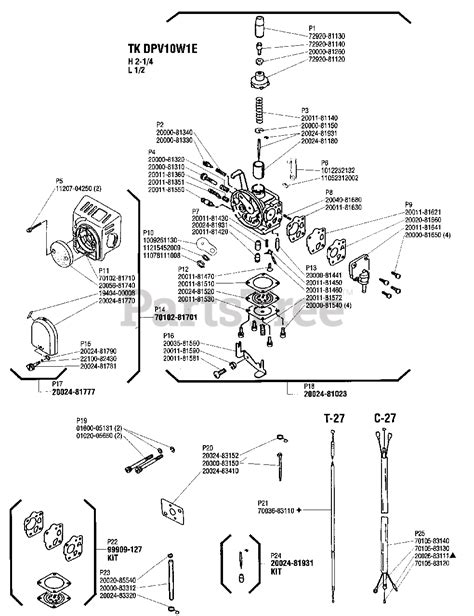 Shindaiwa T Shindaiwa String Trimmer Carburetor Parts Lookup With Diagrams Partstree