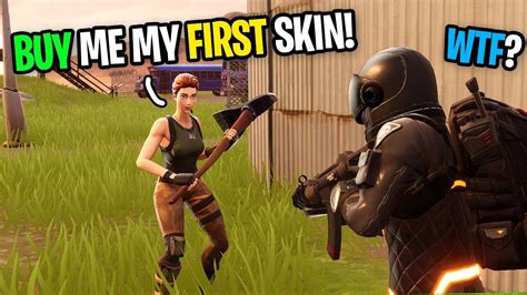 Asking Strangers To Buy My First Skin On Fortnite