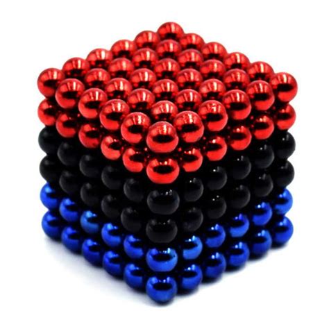 5mm Round Puzzle Magnetic Balls Toys Red Black Blue