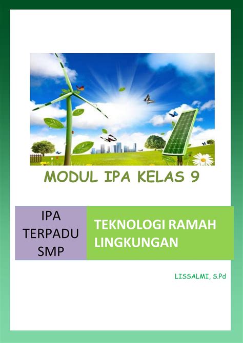 Poster Teknologi Ramah Lingkungan Sketsa