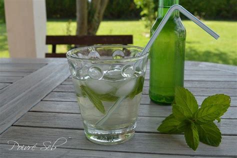 Sirop de menthe fraîche fait maison Poivré Seb