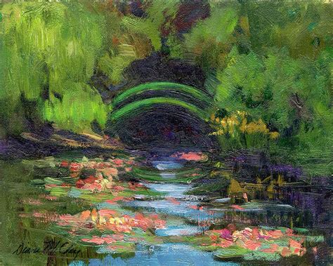 The nymphéas (or water lilies) are arguably monet's most famous paintings. Momet's Water Lily Garden Toward Evening Painting by Diane ...