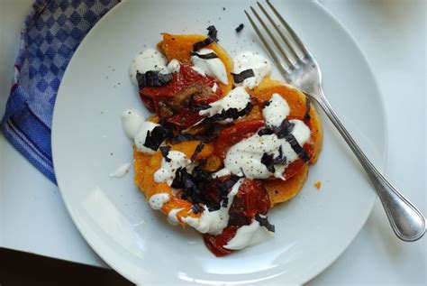 yotam ottolenghi s butternut squash with ginger tomatoes and lime yogurt the wednesday chef