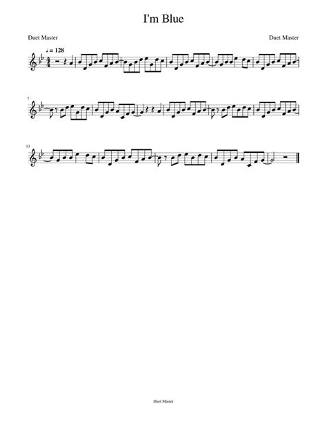 Imblue Violin Cover Sheet Music For Piano Solo