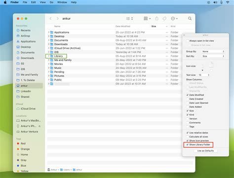 How To Show The ~library Folder On Mac