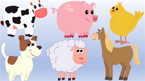 🐶🐷🐄🐴🐮 El Sonido De Los Animales Canción Infantil Aprende Los