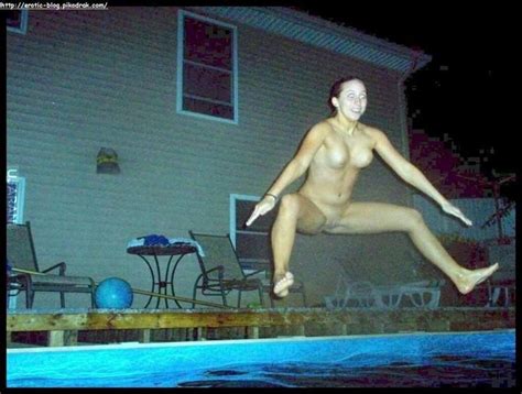 Naked Chick Jumping In The Swimming Pool Porn Photo Eporner