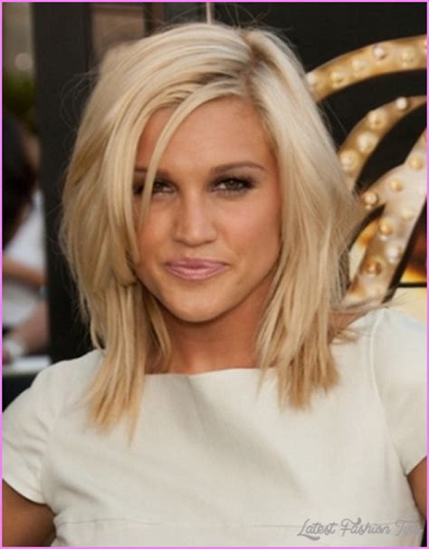 Straight Medium Length Haircuts With Layers