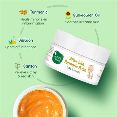 Mother Sparsh After Bite Turmeric Balm For Rashes And Mosquito Bites