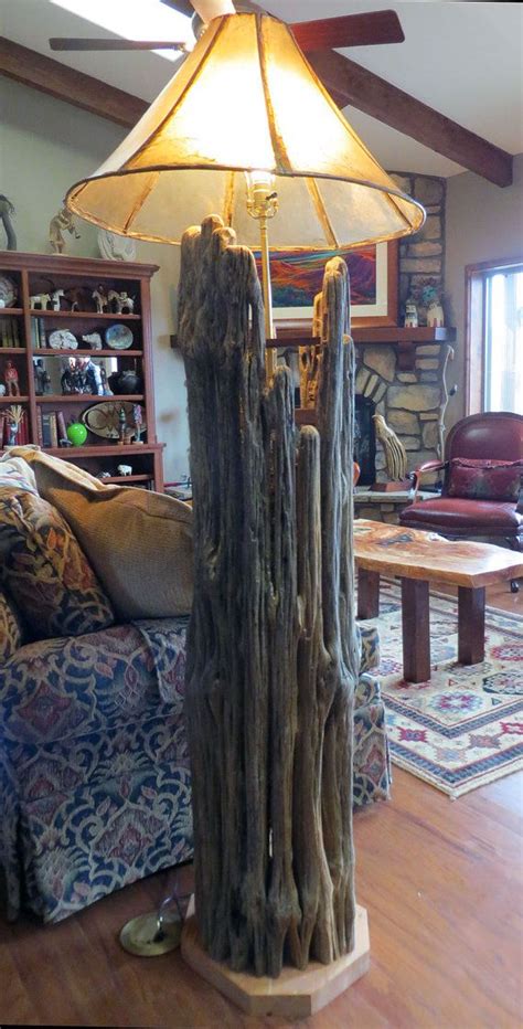 Sensitive to cold weather, the cactus takes in. Large standing Lamp made from a Saguaro Cactus Skeleton ...