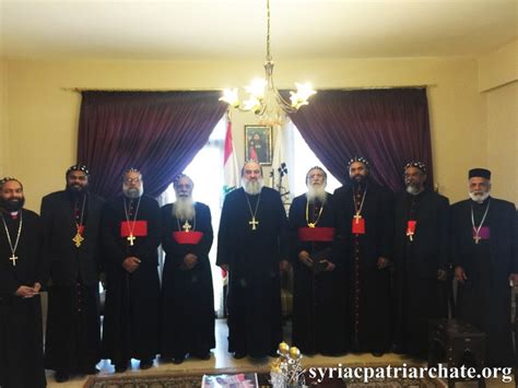 Patriarch Ignatius Aphrem Ii Receives Metropolitan S From The Syriac