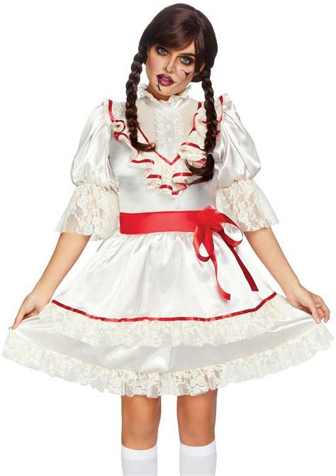 Leg Avenue Haunted Doll Annabelle Creepy Adult Womens Halloween Costume 86867 Women