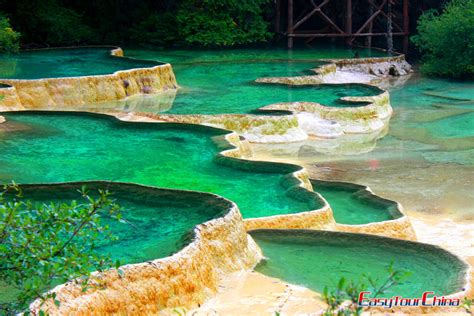 Terraced Pools Of Huanglong Scenic Valley Sichuan Jiuzhaigou Tour