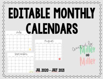 I don't know, but there's something special about a floral planner that makes me feel empowered. This is a simple Editable Monthly Calendar that you can ...