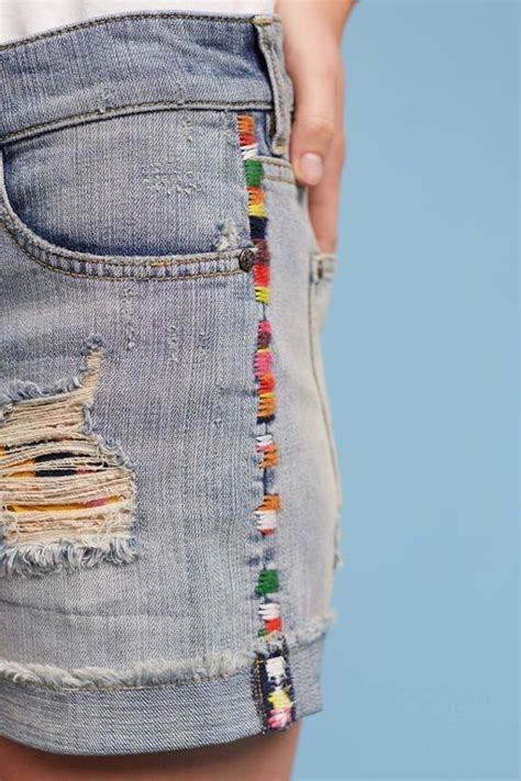 Moda Minimalista Aprenda A Bordar à Mão Em Roupas Jeans Diy
