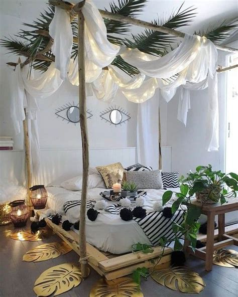Canopy Bed Ideas How To Decorate A Bedroom To Make It Cozy Bohemian