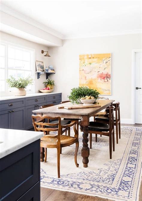 Best rug for under kitchen table. Home in Australia | via Keltainen talo rannalla | Dining ...
