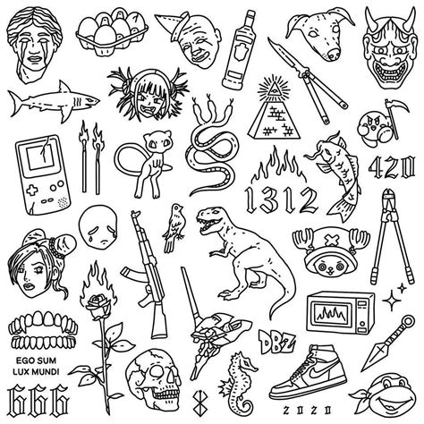 30piece Random Sticker Pack By Designsbymegsbits On Etsy Flash Tattoo
