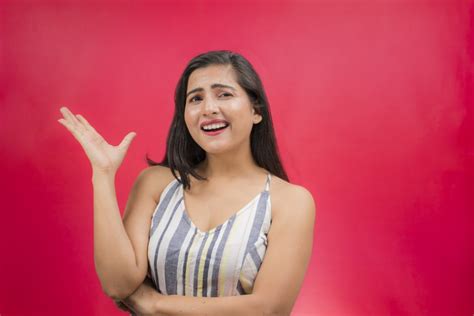 Excited Indian Girl Pointing Hand Pixahive