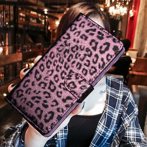 Classy Leather Leopard Skin Flip Phone Case For Iphone Xs Max Xr X 6 6