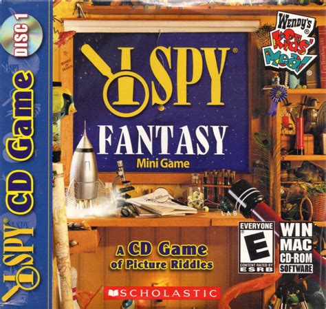 I Spy Fantasy Mini Game Wendys Kids Meal Cd Game Disc 1 New