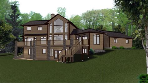40 Two Story House Plan With Walkout Basement