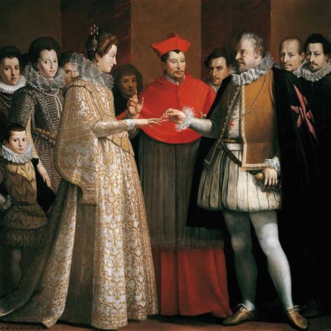Marie De Medicis Wedding To Henri Iv In 1600 Was Celebrated By Over