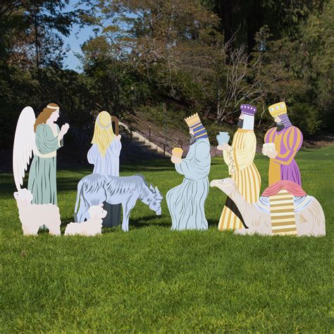9 Piece Add On Large Outdoor Nativity Outdoor Nativity Store