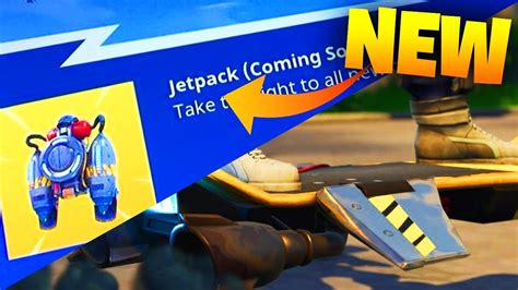 Fortnite New Jetpack New Fortnite Battle Royale Jetpack Item Youtube