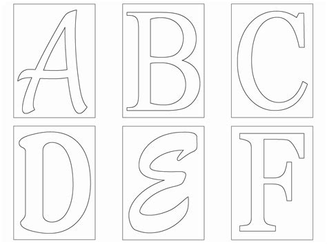 Free Printable Alphabet Stencils Templates Elegant Free Letter