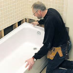 What kind of tub do you need and. Replacing a Bathtub - How to Repair or Replace a Bath Tub ...