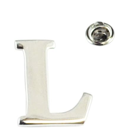 Alphabet Letter L Lapel Pin Badge From Ties Planet Uk