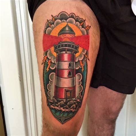 Traditional lighthouse tattoo vectors (45). 40+ Incredible Lighthouse Tattoo Designs - TattooBlend
