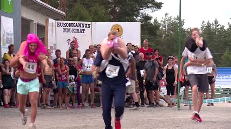 Wife Carrying World Championship 2016 In Finland Youtube
