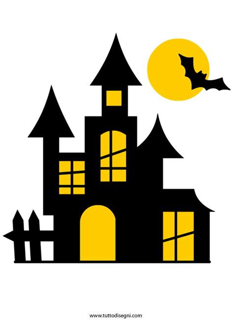 Vi basterà un clic sul link per andare alla stampa. Castello di Halloween da stampare - TuttoDisegni.com
