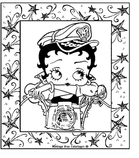 Betty Boop 25962 Cartoons Printable Coloring Pages
