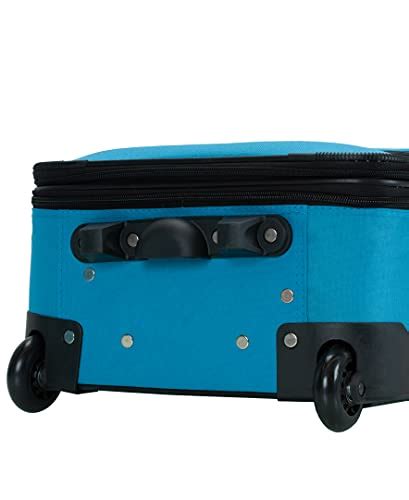 Rockland Journey Softside Upright Luggage Setexpandable Turquoise 4
