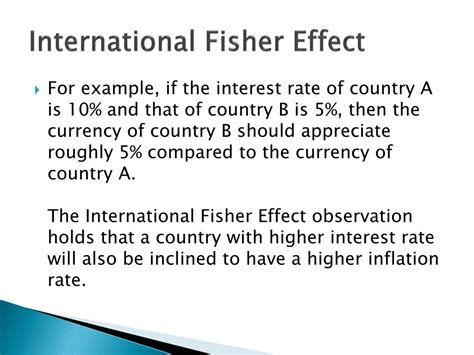 For example, if the nominal interest rate in the united states is greater than that of the. PPT - C HA P T E R 8 PowerPoint Presentation, free ...