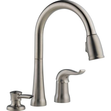 Get free shipping on qualified kitchen faucets or buy online pick up in store today in the kitchen department. Delta Kate Single Handle Pull-Down Kitchen Faucet with ...