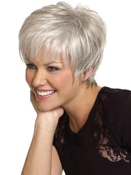 Pastel gray long pixie haircut with bangs for women. Short Gray Hairstyles for Older Women Over 50 - Gray Hair ...