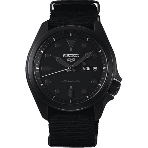 Seiko 5 Men S Automatic Watch All Black Watches From Francis Gaye