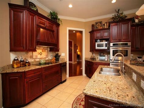 Dark cherry metallic hh is available in a paint pen, spray paint can, or brush bottle for your 2006 ford paintscratch custom mixes each paint order to exact specifications so it matches the original. Kitchen Wall Colors With Dark Cabinets Cherry Wood Color ...