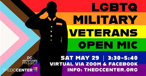 lgbtq military veterans open mic the dc center for the lgbt community